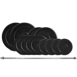 Lifespan Fitness 65kg EnduraShell Weight Set with Barbell